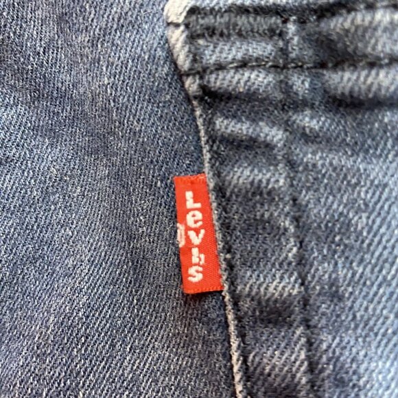 Levis Jeans Mens 38x29 (Fits 37X24) Dark Blue 514 Straight Fit Dark Wash Demin - Picture 13 of 14